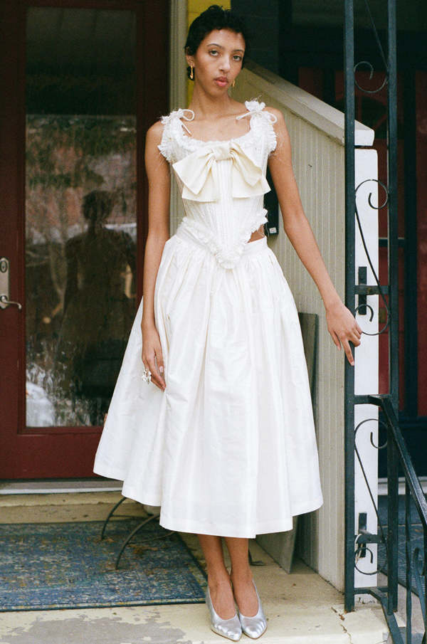La Villa Clementine Maria Luisa Skirt in Silk Taffeta | Garmentory