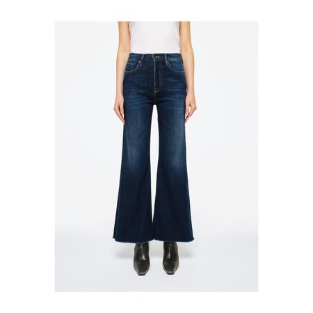 CYCLE Right Straight Leg Mid Tone Stone Wash Jeans - 12 Blue