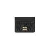 MIU MIU Business Card Wallet - Black - Thumbnail 1
