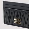 MIU MIU Business Card Wallet - Black - Thumbnail 4