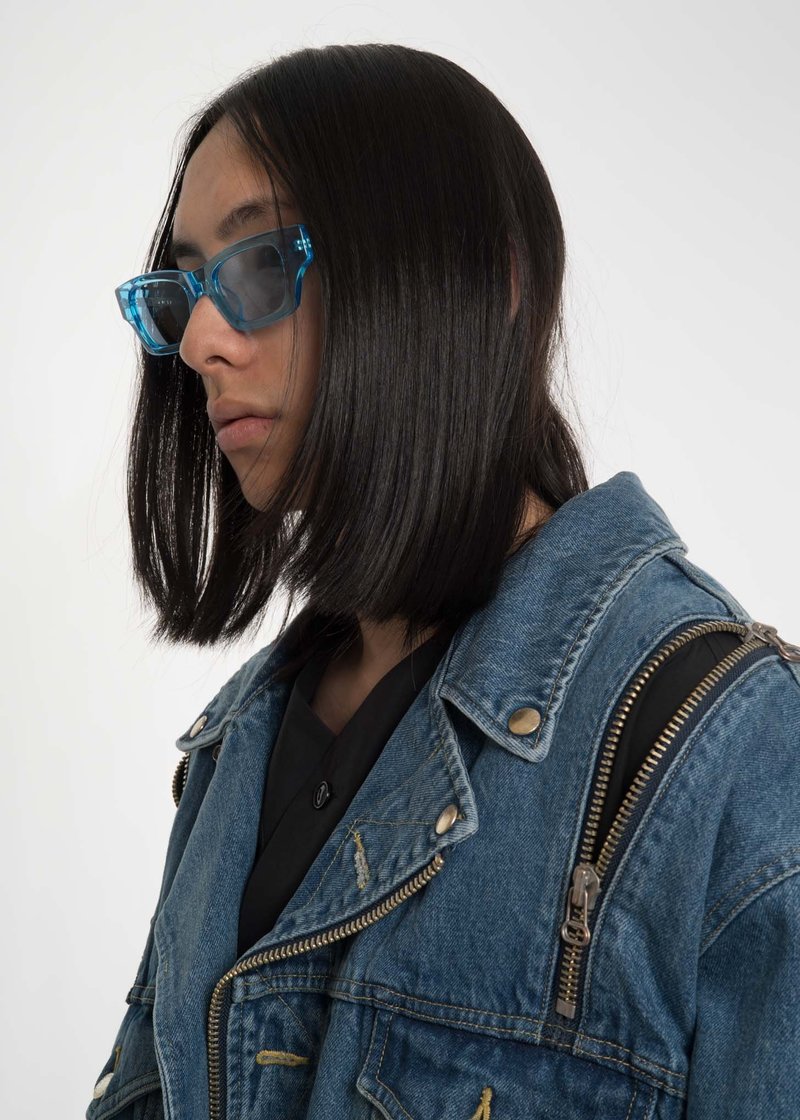 UNISEX Ambush Clear Sunglasses - Blue Ray | Garmentory