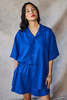 Devlyn Van Loon Slim Camp Collar Shirt - Lapis - Thumbnail 2