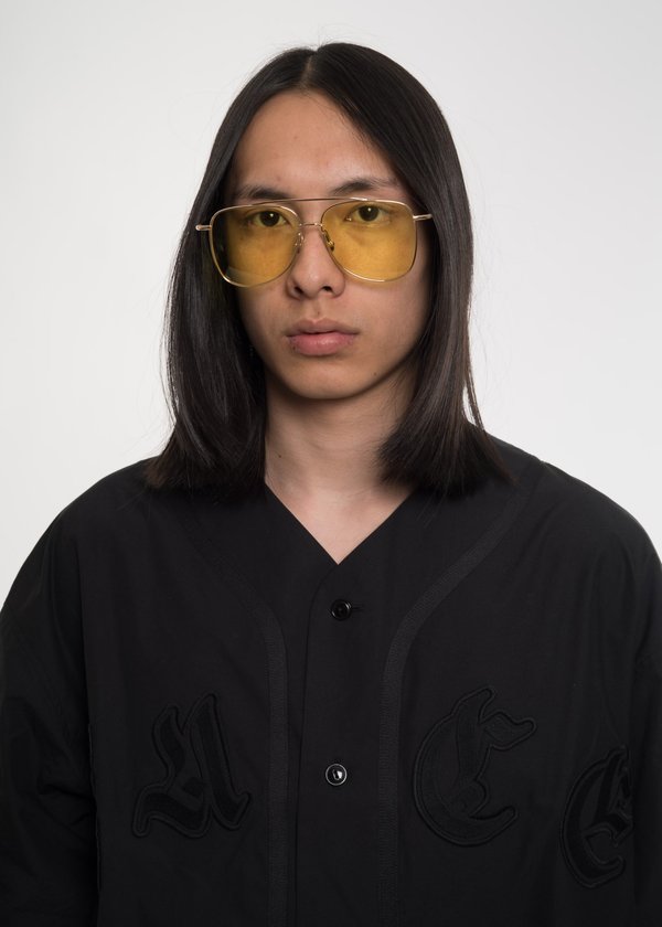 UNISEX Ambush SSS Edie Sunglasses - Gold and Yellow | Garmentory