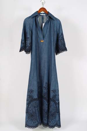 coco embroidered dress Coco Au Lait Embroidered Dress – Bluefly