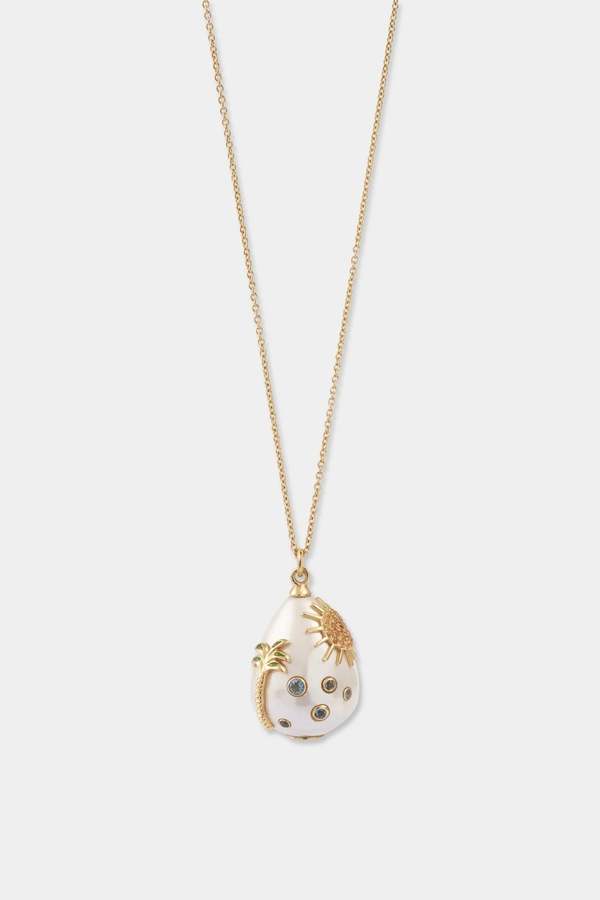 yvonne leon Pendentif Perle Joie De Vivre necklace - Yellow Gold