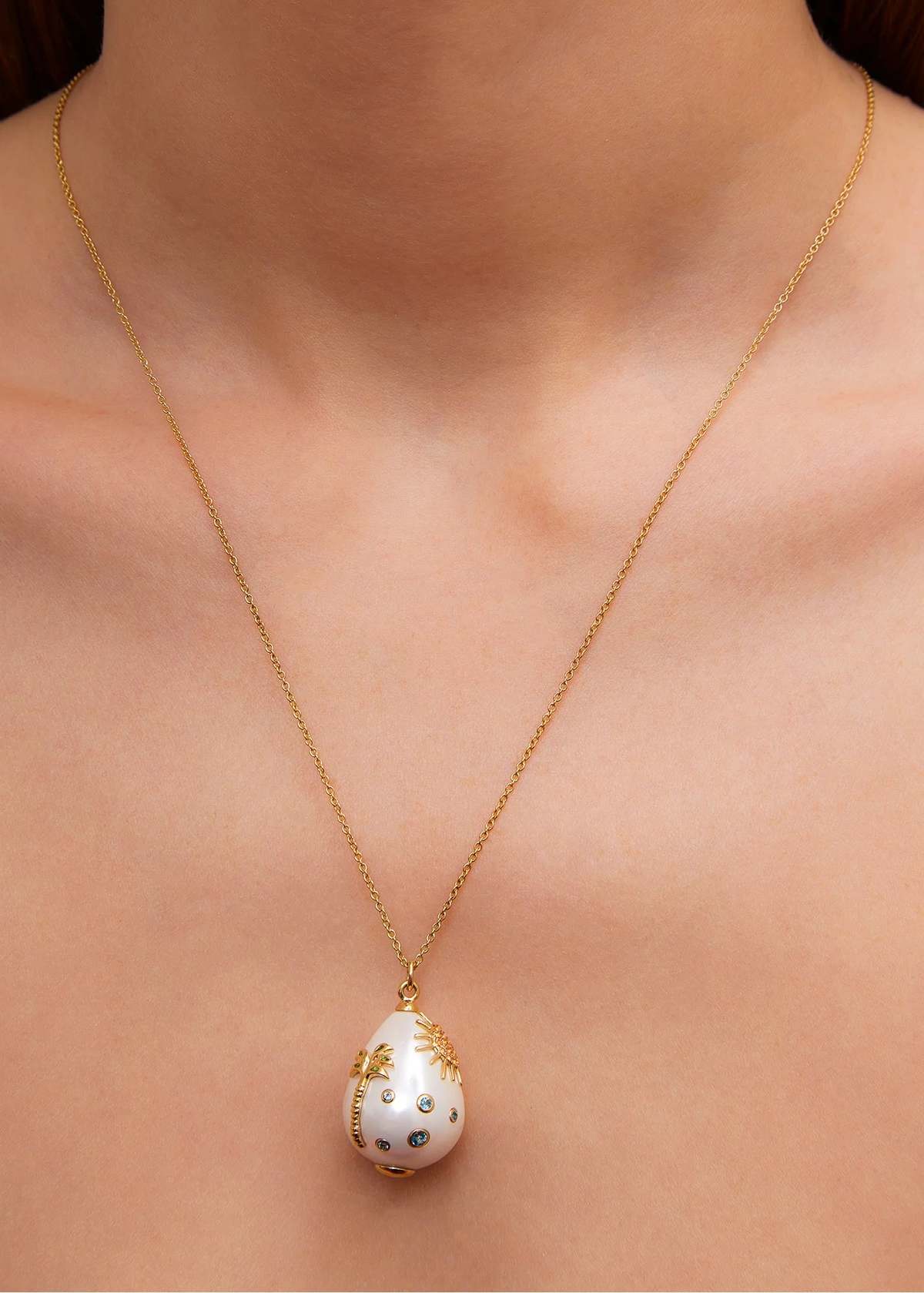 yvonne leon Pendentif Perle Joie De Vivre necklace - Yellow Gold - Image 2 of 5