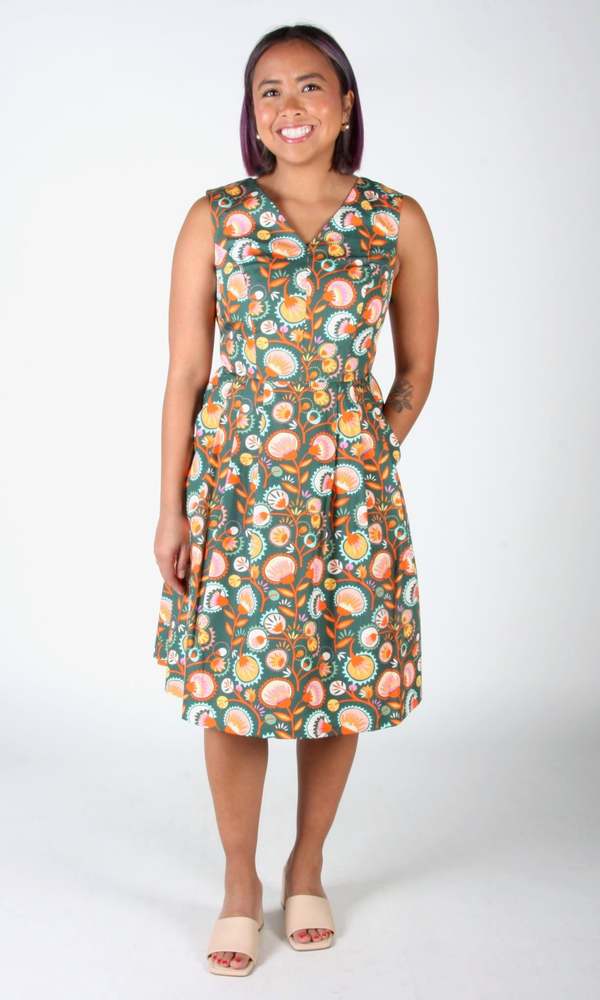 Birds of North America Wood Snipe Dress - Triffids Birds of North America Wood Snipe Dress - Triffids