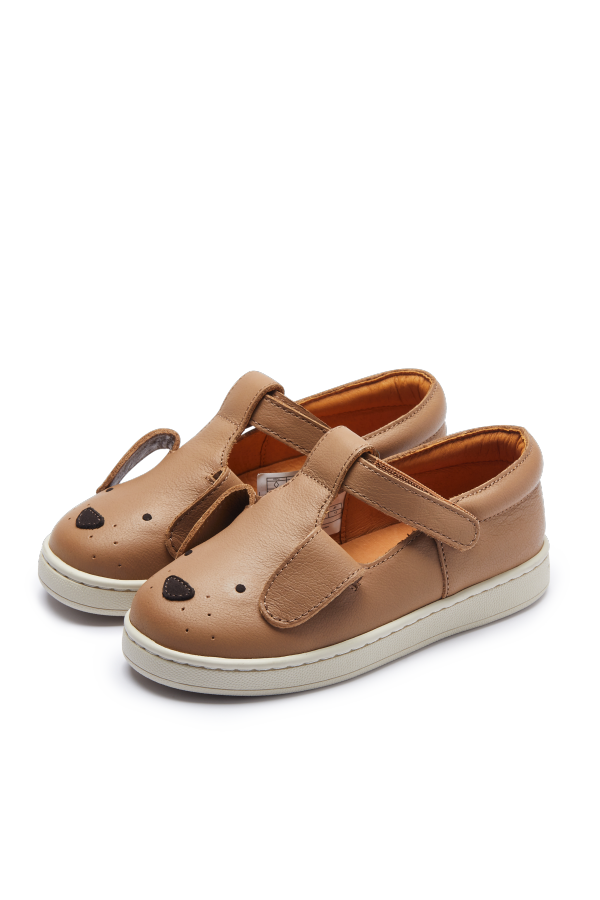 KIDS Donsje Sunni Classic Shoes - Hazelnut Leather