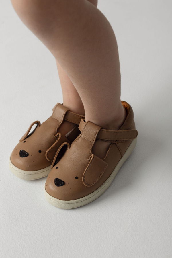KIDS Donsje Sunni Classic Shoes - Hazelnut Leather
