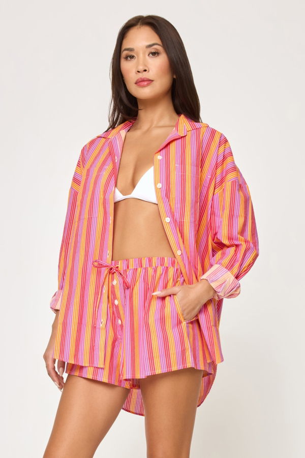 L*Space Santa Cruz Tunic - Bondi Babe Stripe
