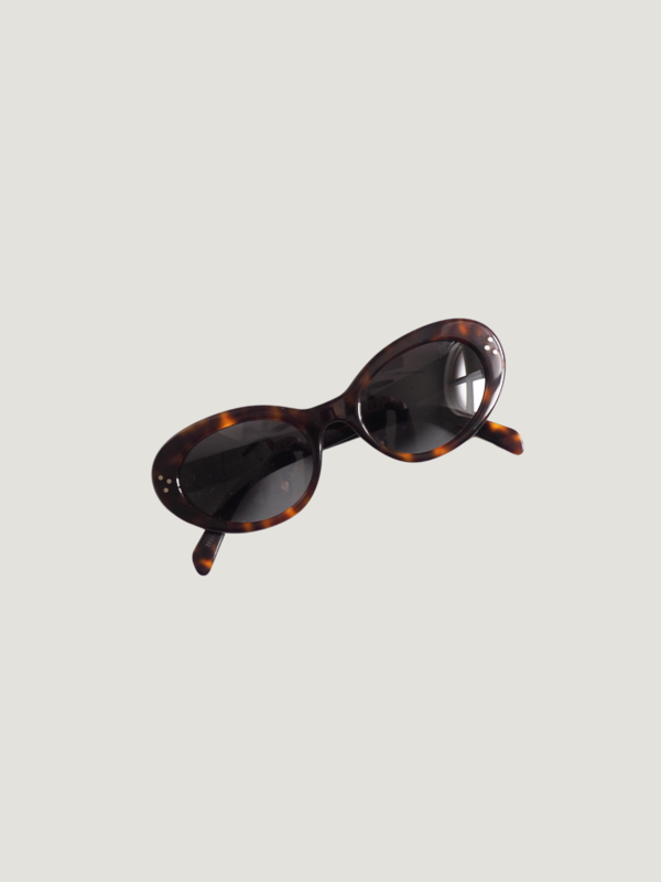 CELINE Oval Sunglasses - Brown Tortoise Shell | Garmentory display picture 3