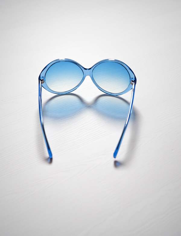 Diane Von Furstenberg Blue/Silver Sunglasses Diane Von Furstenberg Blue/Silver Sunglasses main image 2