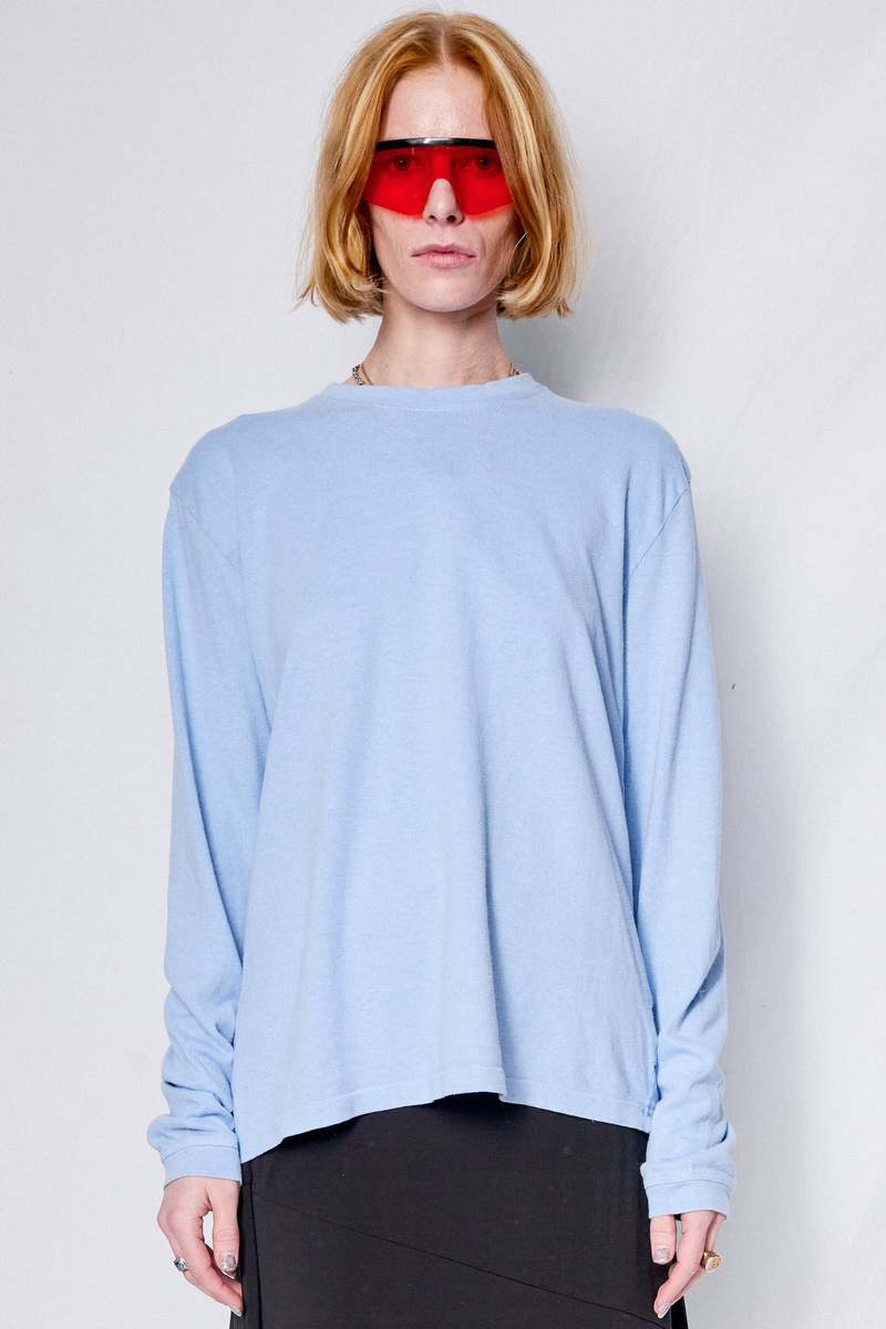 Jungmaven Coastal Blue Baja Long Sleeve Tee Jungmaven Coastal Blue Baja Long Sleeve Tee