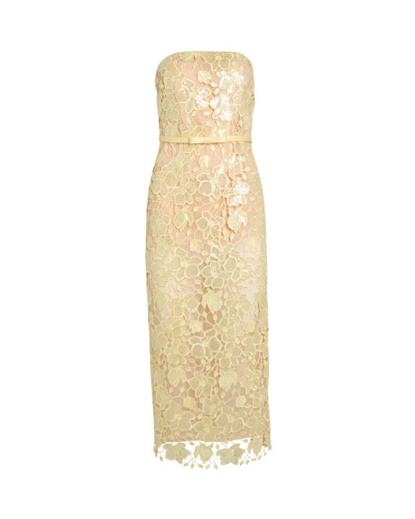 RETROFTE Rowena Lace Dress - Yuzu on Garmentory