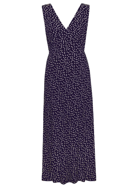 RIXO リキソー ブランド ワンピース Clarice polka-dot 1024715 Clarice Midi Dress in Polka Dot Navy