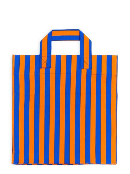 ★SUNNEI★ Plisse Stripe Tote Bag Brown Multi CACCXBAG041TAP Sunnei Shopper Bag With Striped Pattern - Multicolour