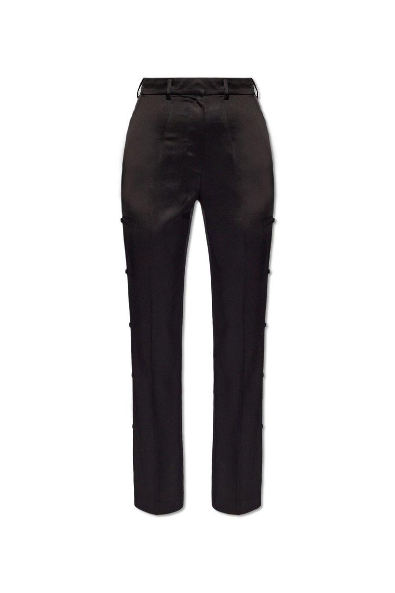 Nanushka Felina Straight-leg Satin Trousers - Black Nanushka Felina Straight-leg Satin Trousers - Black