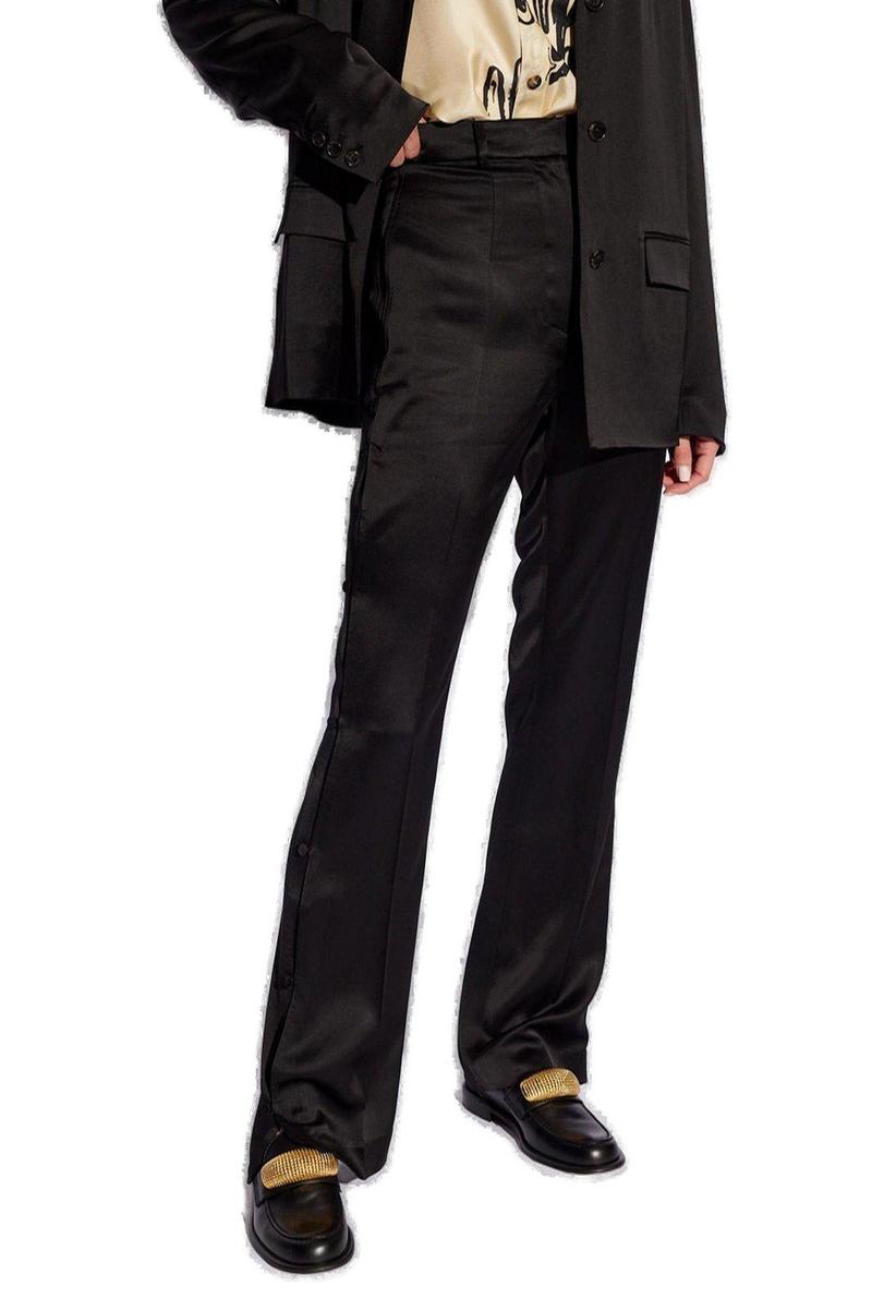 Nanushka Felina Straight-leg Satin Trousers - Black Nanushka Felina Straight-leg Satin Trousers - Black
