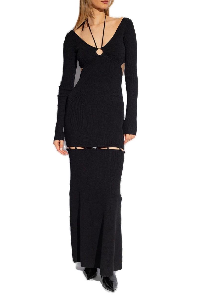 Nanushka Varda Ribbed Dress - Black