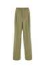 Ami Alexandre Mattiussi Viscose Blend Pant - Olive - Thumbnail 1