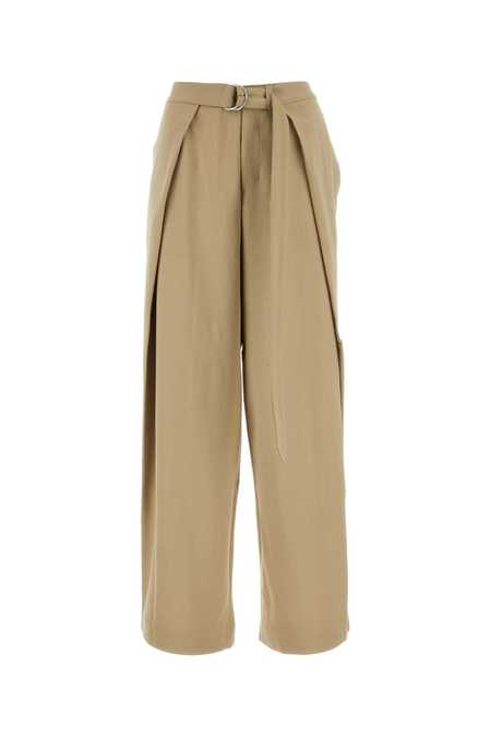 パンツ AMI PARIS IVORY VISCOSE BLEND WIDE-LEG PANT Ami Ivory Viscose Blend Wide-Leg Pant – LOZURI®