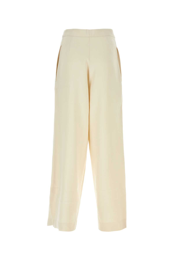 Ami Alexandre Mattiussi Viscose Blend Wide-Leg Pant - Ivory