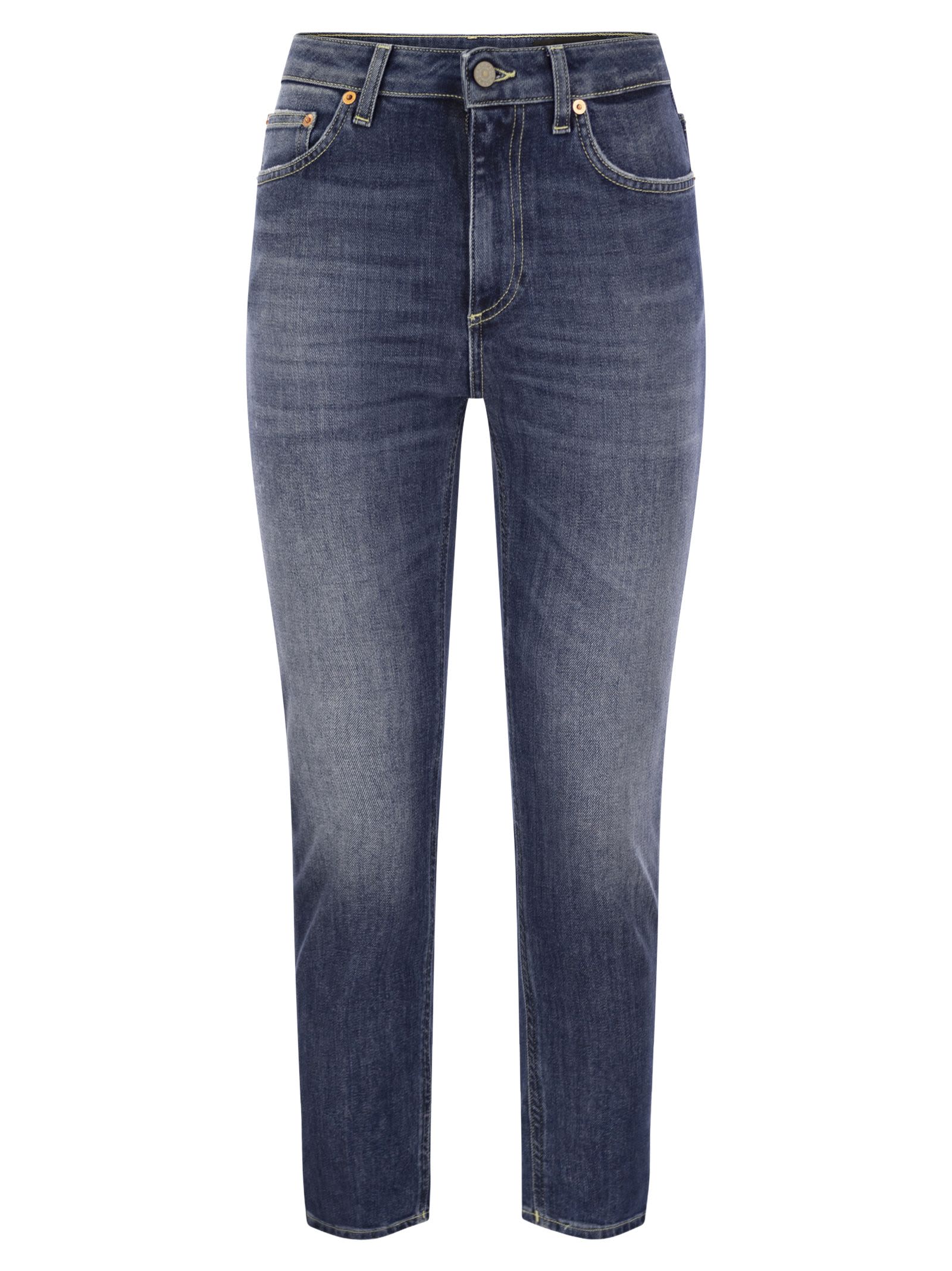 デニム・ジーパン DONDUP CINDY - Regular stretch denim jeans Dondup Cindy Regular Stretch Jeans - Denim | Garmentory