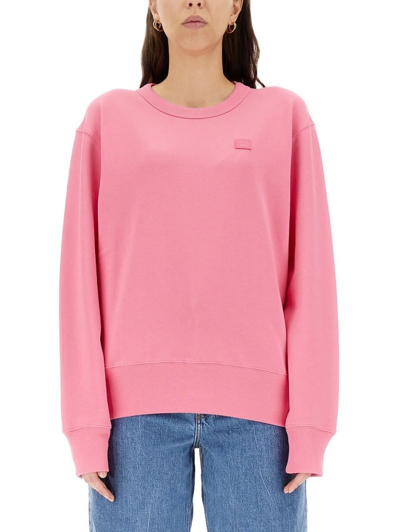 Acne Studios Face スウェットパーカー　サーモンピンク　XS Acne Studios Face スウェットパーカー サーモンピンク XS Acne