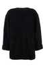MM6 Maison Margiela Wool Blend Oversize Sweater - Black - Thumbnail 1