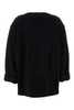 MM6 Maison Margiela Wool Blend Oversize Sweater - Black - Thumbnail 2