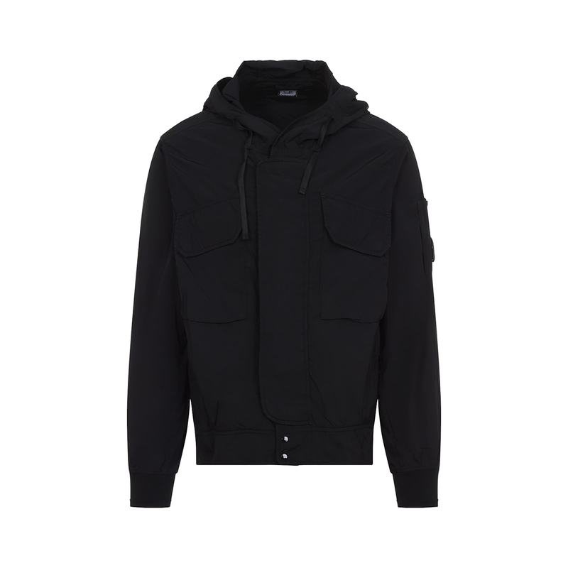 C.P. Company Chrome-R Lens Hooded Jacket - Black | Garmentory