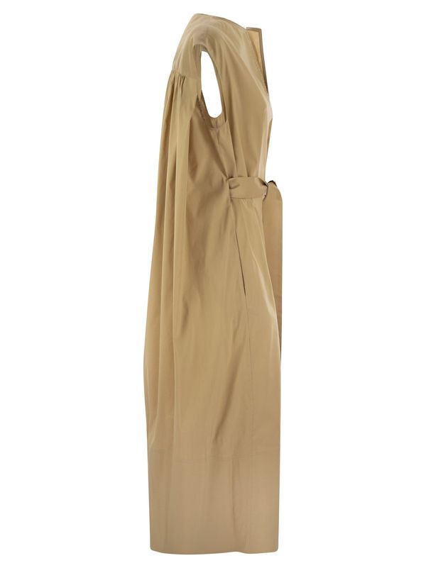 ワンピース FABIANA FILIPPI Cotton-blend dress with diamond thread Fabiana Filippi Cotton-blend Dress With Diamond Thread In