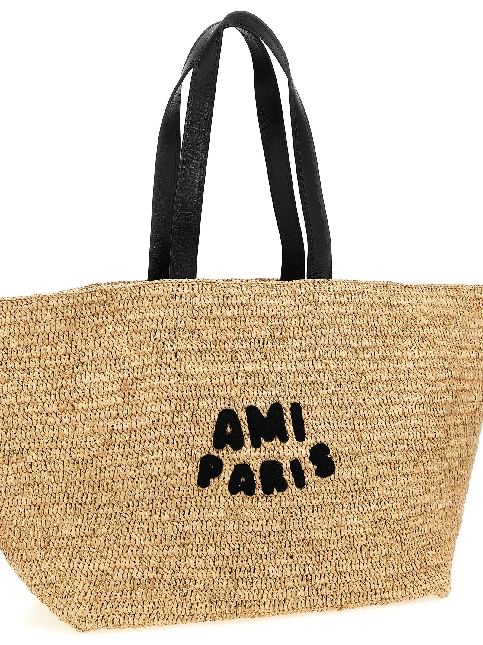 Ami Alexandre Mattiussi Ami Paris Shopping Bag - Beige | Garmentory