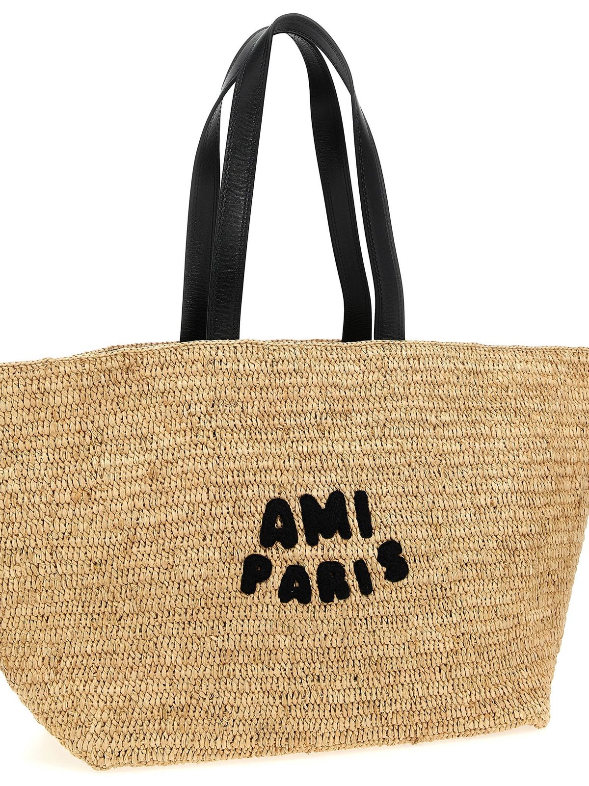 Ami Alexandre Mattiussi Ami Paris Shopping Bag - Beige | Garmentory