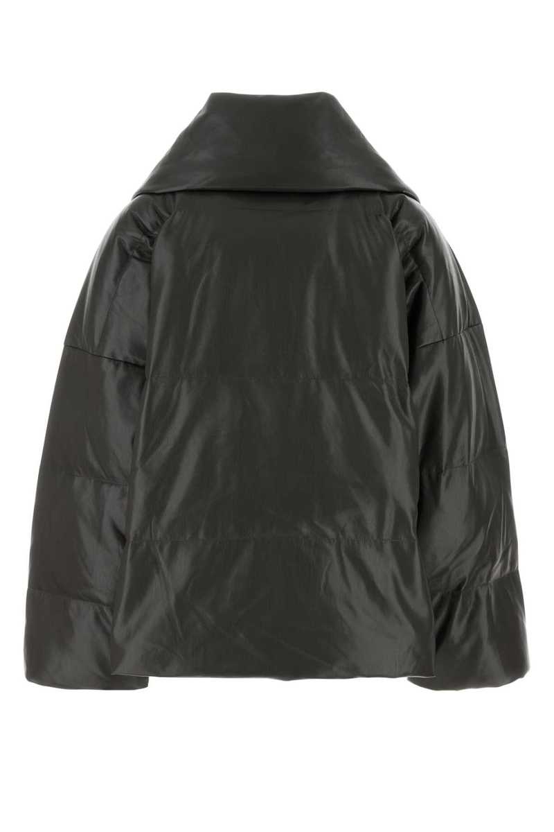 ジャケット NANUSHKA Charcoal Synthetic Leather Down Jacket Nanushka Charcoal Synthetic Leather Down Jacket