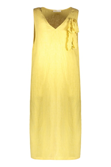 Fabiana Filippi Viscose And Linen Corset Waist Dress - Night