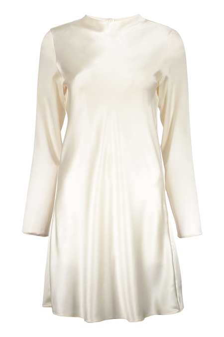 Fabiana Filippi Knit Dress With Lace Hemline - Beige