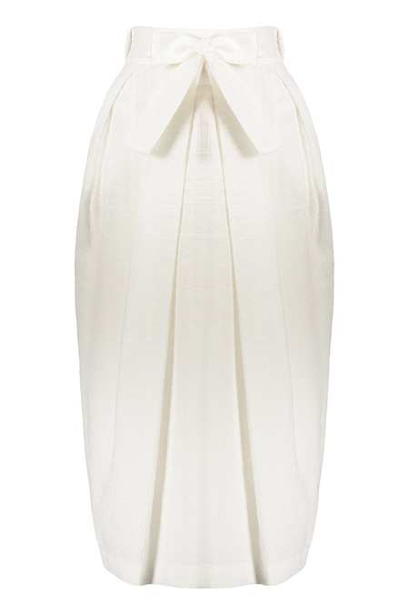 スカート FABIANA FILIPPI WHITE VISCOSE SKIRT Fabiana Filippi Viscose Skirt - White | Garmentory