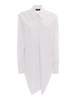 Fabiana Filippi Striped Popin Shirt With Crossed Front - White - Thumbnail 1