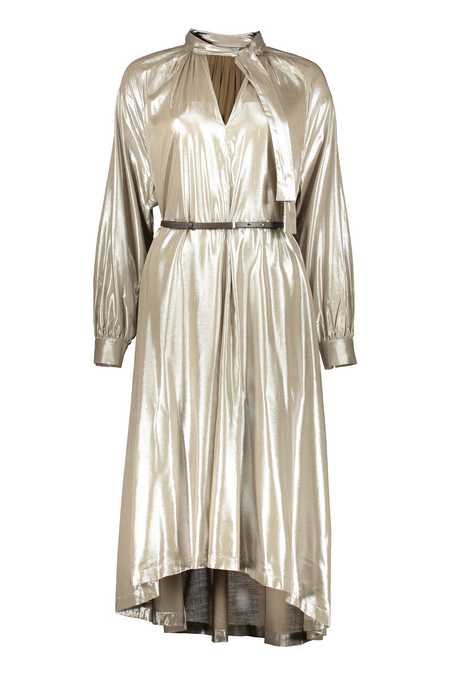 Fabiana Filippi Viscose And Linen Corset Waist Dress - Night