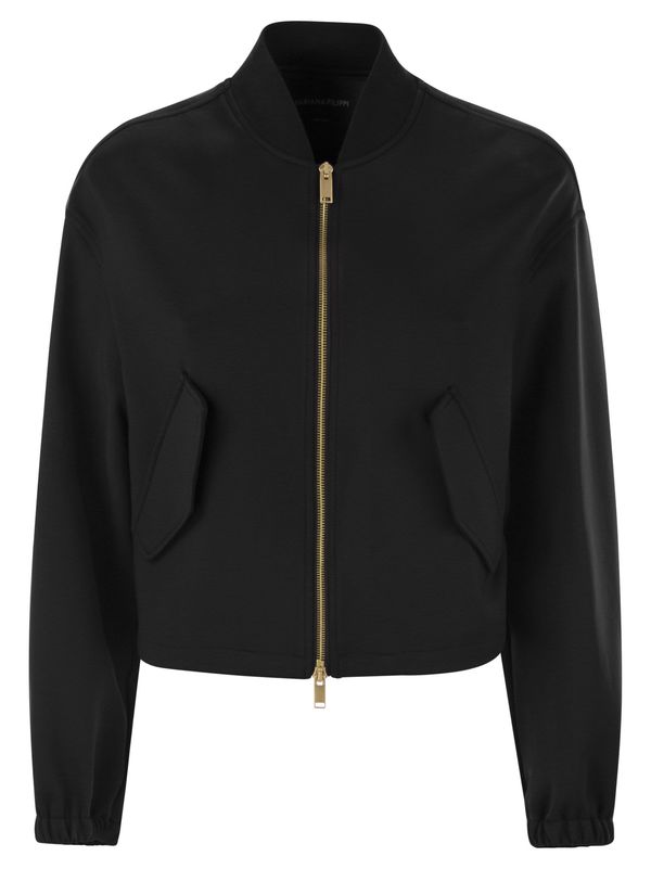 Fabiana Filippi Scuba Jacket - Black | Garmentory