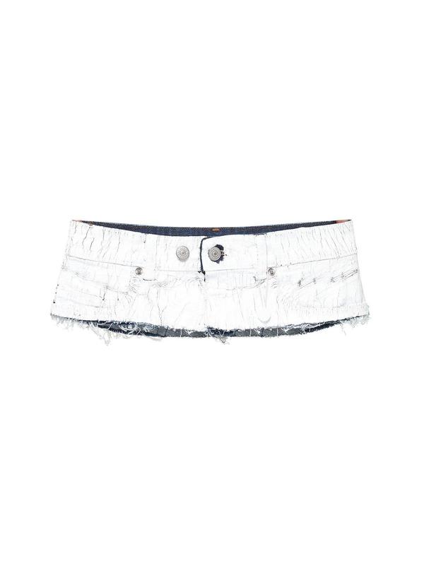 MM6 Maison Margiela Painted Jean Waistband Belt - White