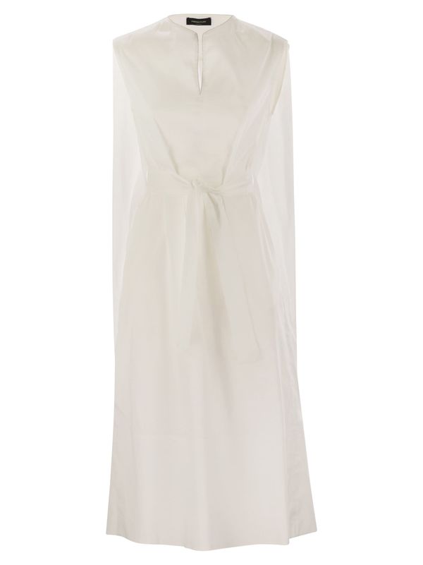 ワンピース FABIANA FILIPPI Cotton-blend dress with diamond thread Fabiana Filippi Cotton-blend Dress With Diamond Thread