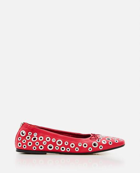 フラットシューズ Golden  'Amy' ballet flats Amy ballet flats in white nappa leather with silver colored