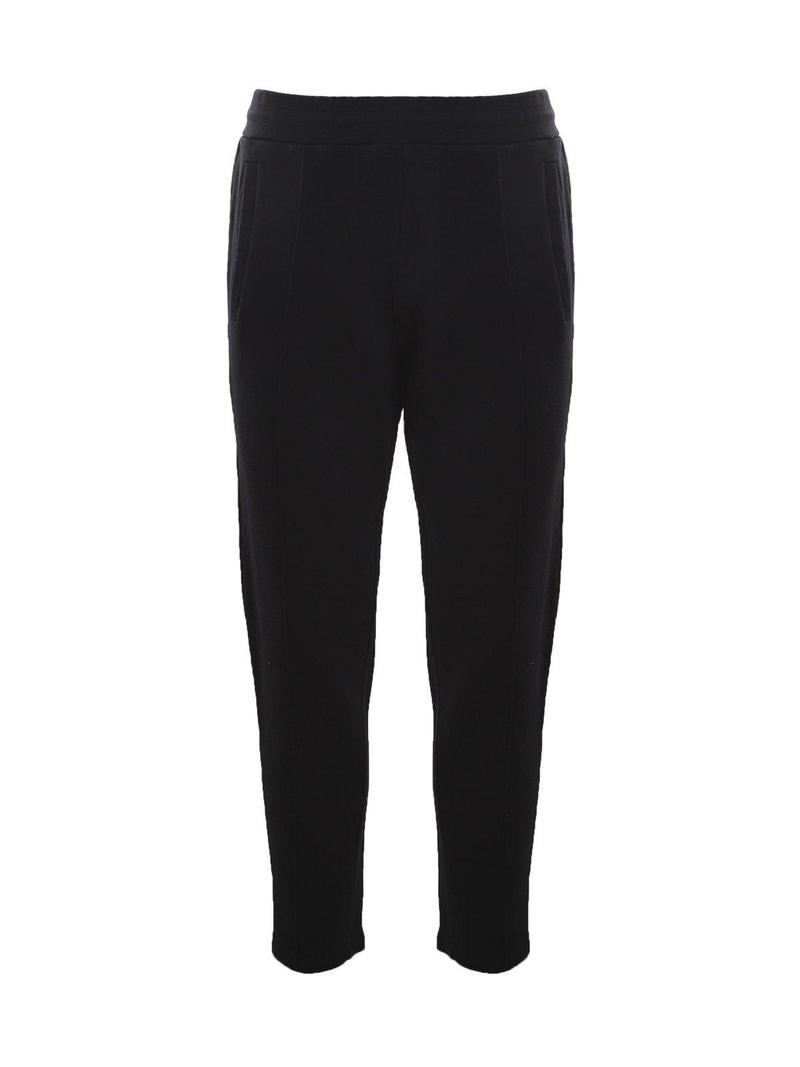 Golden Goose｜TRAINING PANTS (GWP00877 P000525 25632) Women's black joggers with white stars on the sides