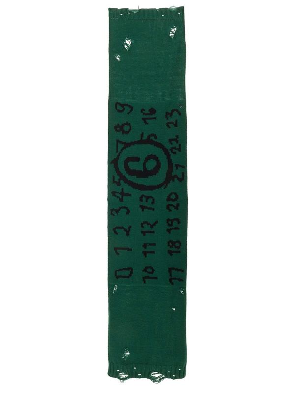 MM6 Maison Margiela Cotton Scarf - Green