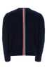 Thom Browne Midnight Blue Wool Sweater - Midnight Blue - Thumbnail 2
