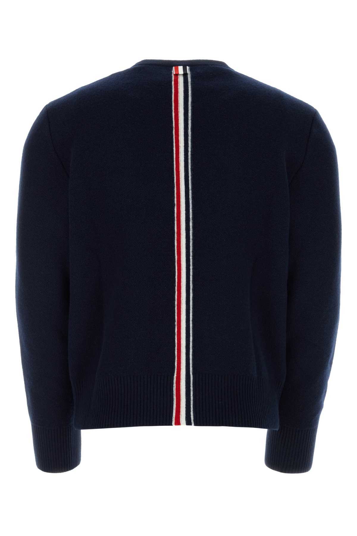 Thom Browne Midnight Blue Wool Sweater - Midnight Blue - Image 2 of 2