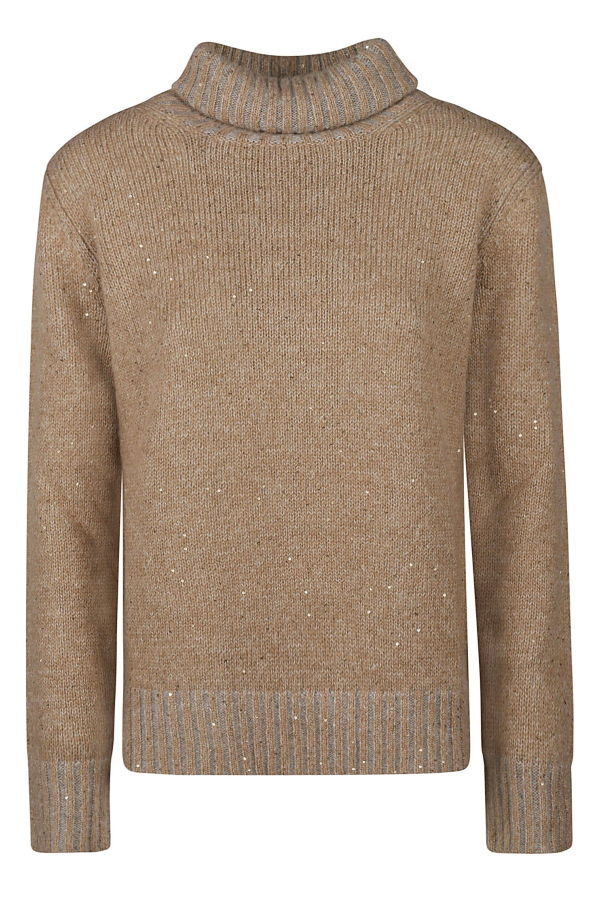 Fabiana Filippi Turtleneck Sweater - Cammello