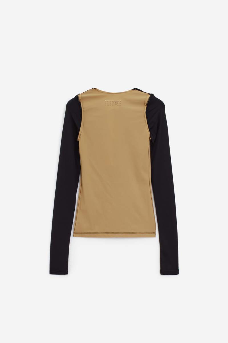 Tシャツ・カットソー Mm6 Maison Margiela Long-Sleeved Leotard MM6 Maison Margiela Long-Sleeve Bodysuit - Bergdorf Goodman